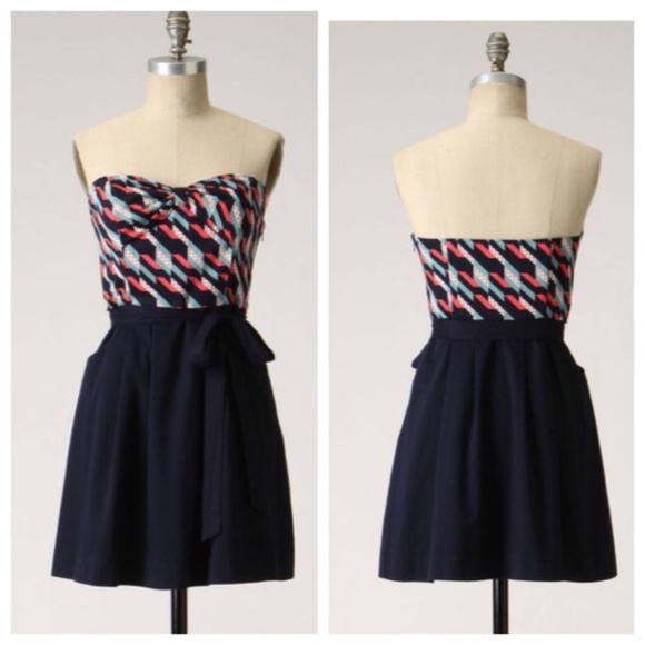 Anthropologie Maeve Printed Corset Dress size 6 - Picture 1 of 12